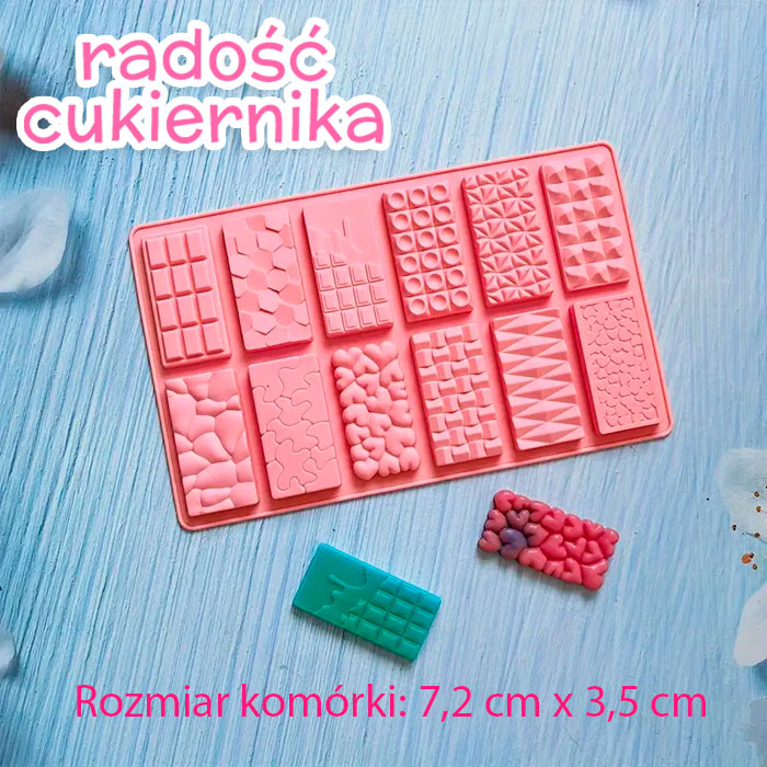 картинка Forma silikonowa "Płytki mix" 12 komórek от магазина ЯРада