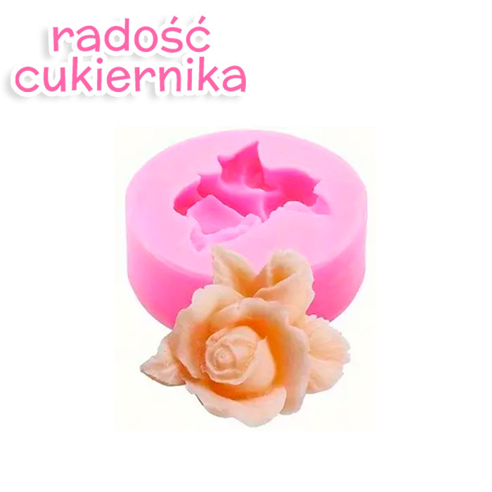 Forma silikonowa "Różyczka", 7 cm 