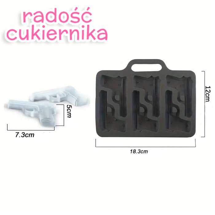 картинка Forma silikonowa "Pistolet" 6 komórek от магазина ЯРада