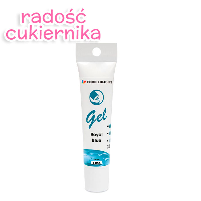 Barwnik spożywczy gel w tubce Food Colours royal blue, 30 g 