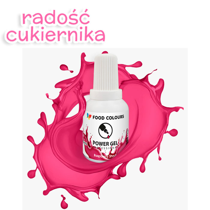 Barwnik w żelu Food Colours Power Gel 20 g, malinowy 