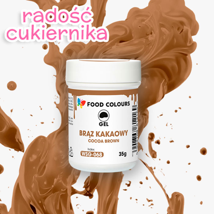 Barwnik w żelu Food Colours Power Gel 35 g brąz kakaowy 