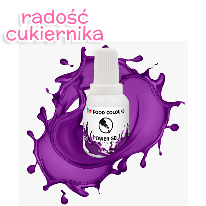 Barwnik w żelu Food Colours Power Gel 20 g, fioletowy  