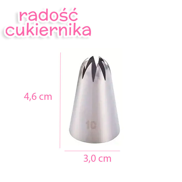 Tylka stal nierdzewna do kremu № 1C 