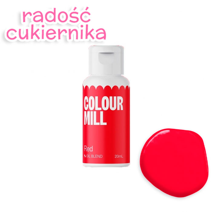 картинка Barwnik spożywczy olejowy Colour Mill czerwony, 20 ml  