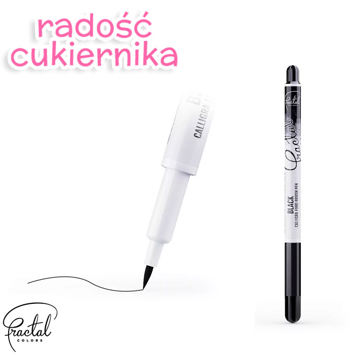 картинка Flamaster spożywczy Fractal, czarny, 1szt 