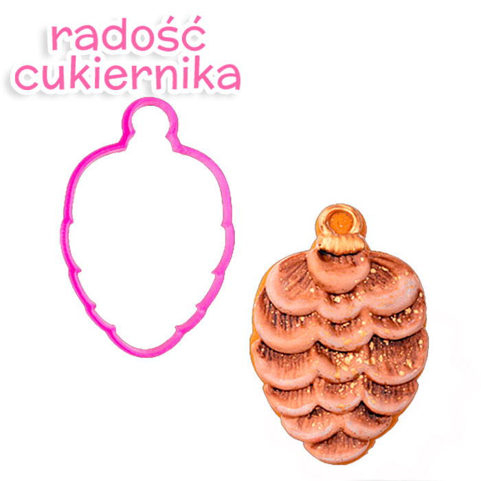 Foremka do piernika "Szyszka 1", 8 cm 