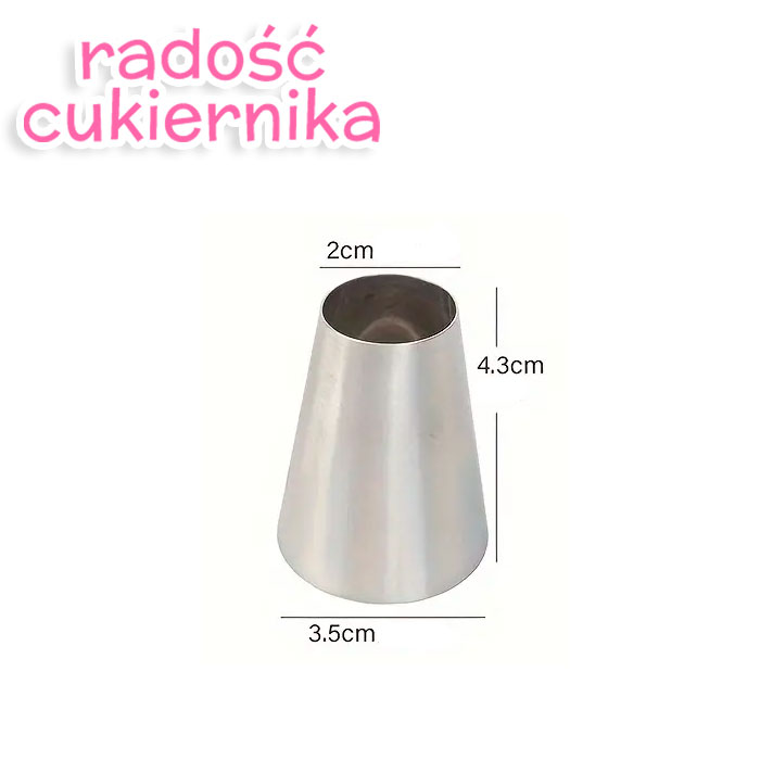 Tylka stal nierdzewna do kremu № R20L 