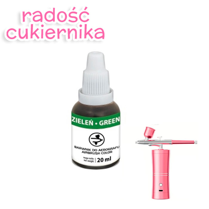 Barwnik spożywczy do aerografu "Food colours" zielen 20 g 