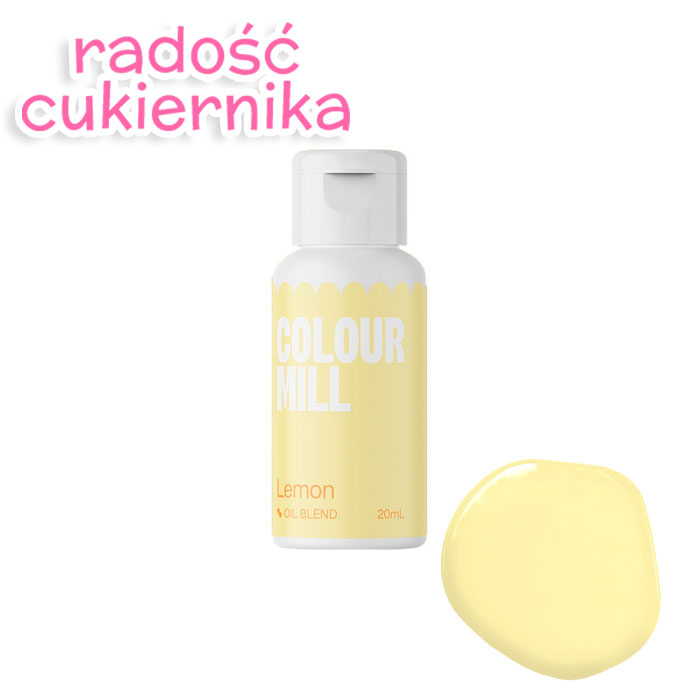 картинка Barwnik spożywczy olejowy Colour Mill Lemon, 20 ml  