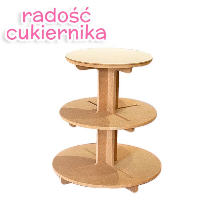 Stojak na tort i babeczki, 3 poziomy 