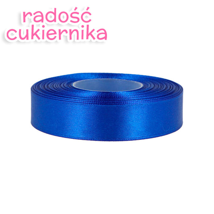 Wstążka satynowa ciemnoniebieska, 25 m, 18 mm 