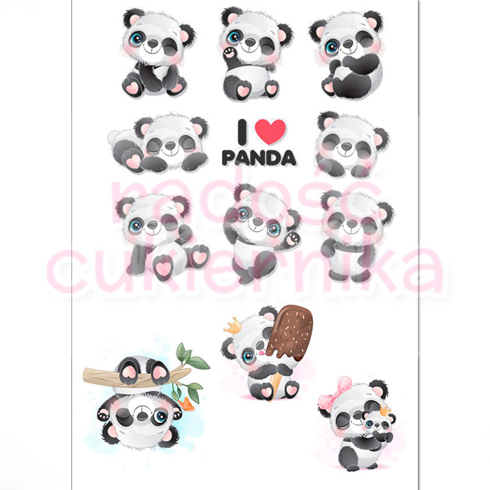 Opłatek na tort "Panda №1"  