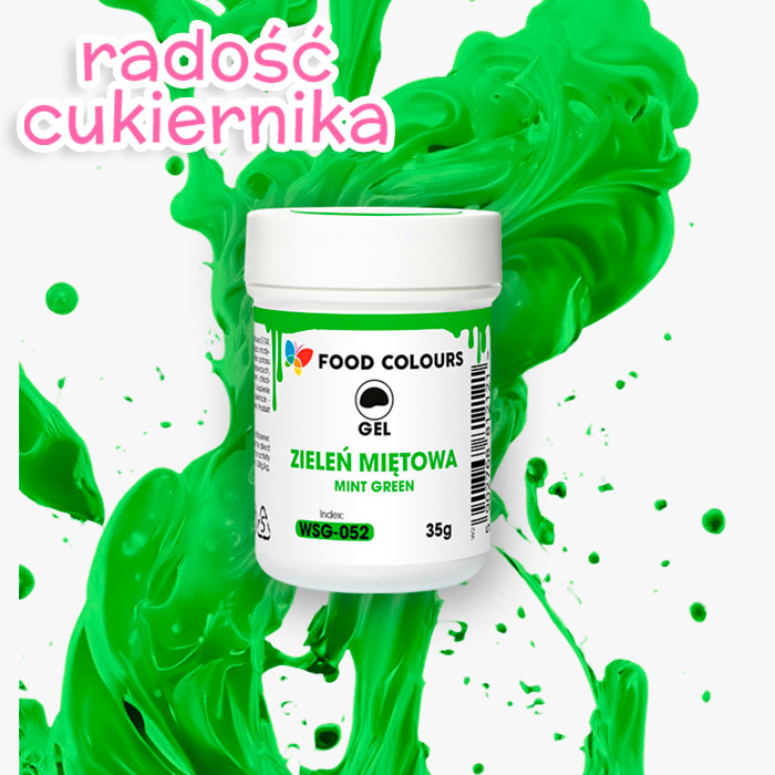 Barwnik w żelu Food Colours Power Gel 35 g zieleń miętowa 