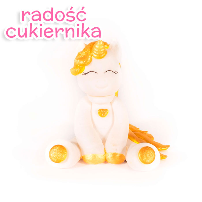 Figurka cukrowa "Jednorożec" 6 cm 