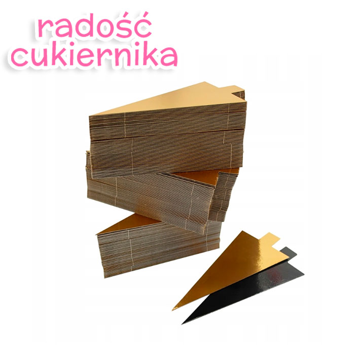  Podkład pod monoporcje złoto-czarny dwustronny 15,5x15,5x7,5 cm 