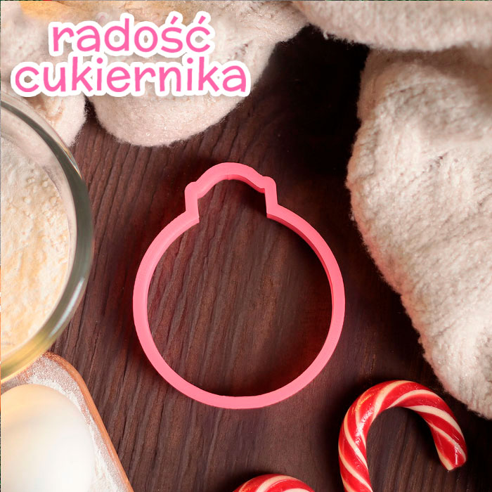 Foremka do piernika "Bombka choinkowa", 10 cm 