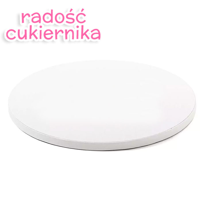  Podkład pod tort Decora gruby biały śr.30 cm,1szt 