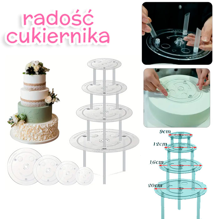 Stojak na tort wielopiętrowy 