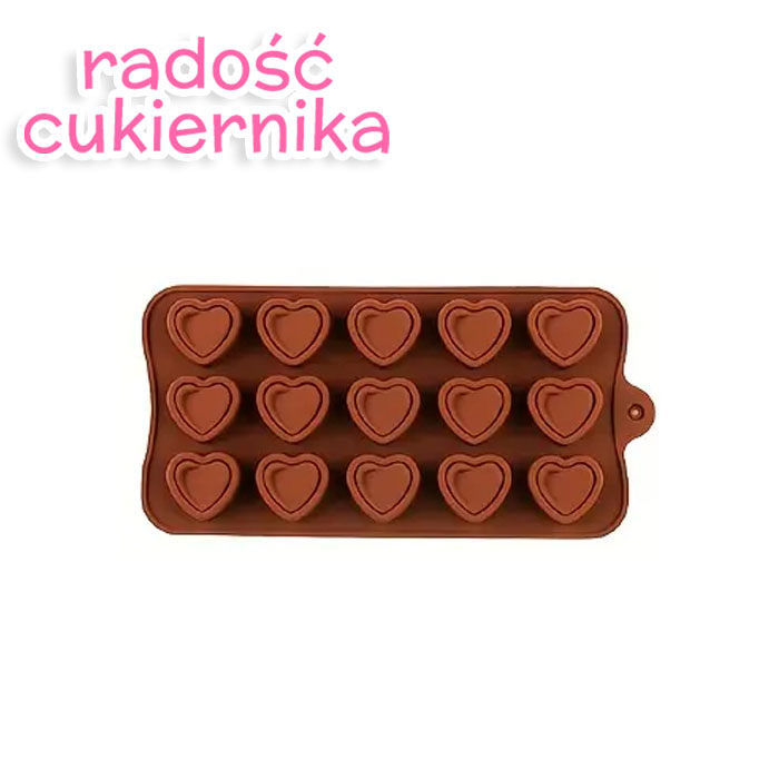 картинка Forma silikonowa Serce 15 gniazd от магазина ЯРада