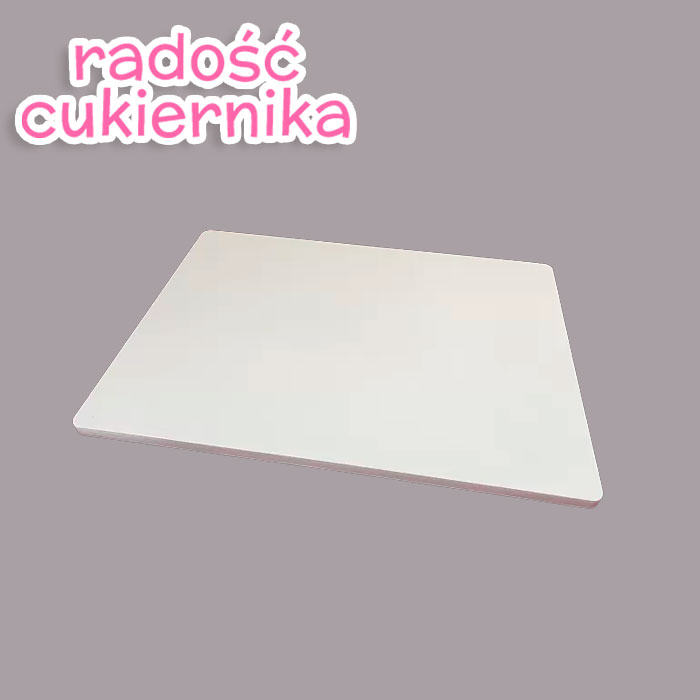  Podkład pod tort Decora gruby kwadratowy biały 20 x 20 x 1,2 cm,1szt 