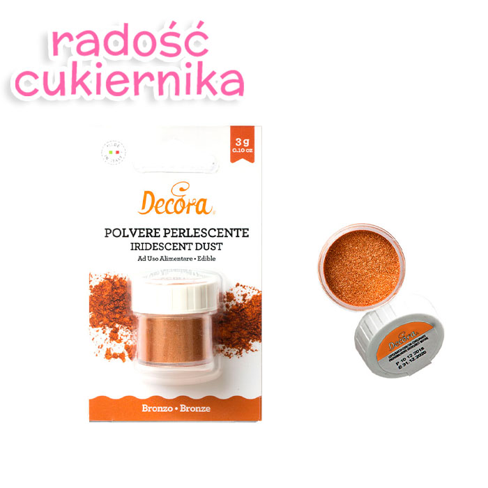 Barwnik spożywczy Metallic Bronse, Decora 3 g