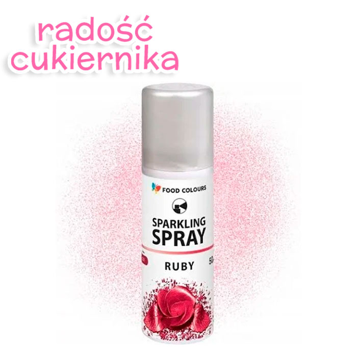 Barwnik w sprayu Ruby Food Colours, 50 ml