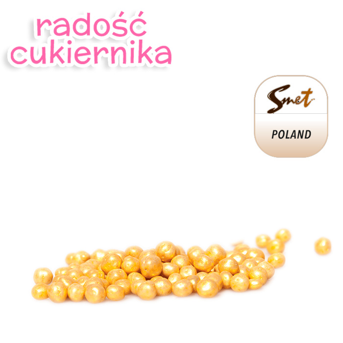Mini lux pearls white gold Smet, 50 g 
