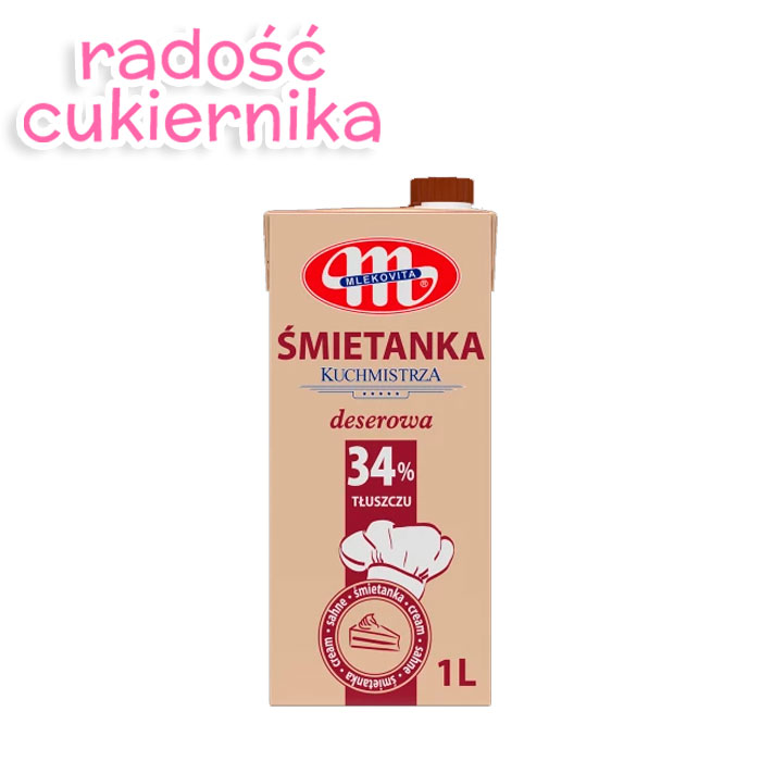 Śmietanka Kuchmistrza 34% , 1 l 