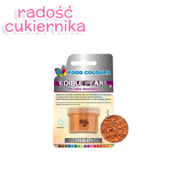 Barwnik spożywczy Shiny Copper, Food Colours 10 ml