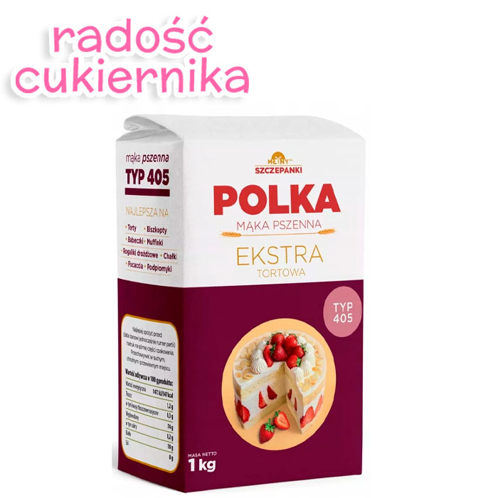 Mąka Polka ekstra tortowa typ 405 1 kg 