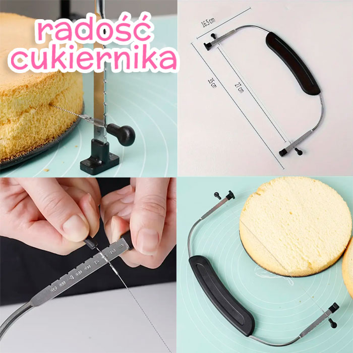 Nóż strunowy do biszkoptów, 35 cm 