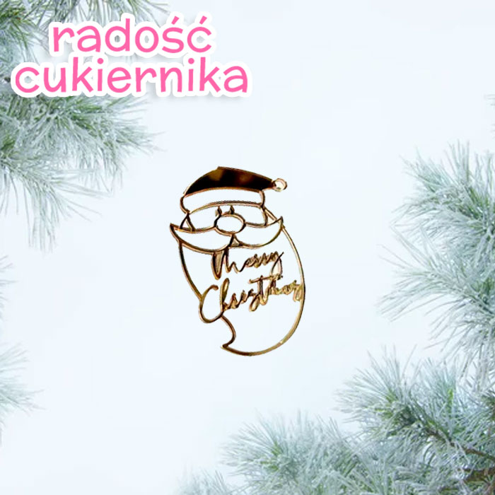 Topper „Święty Mikołaj”, 5 cm 