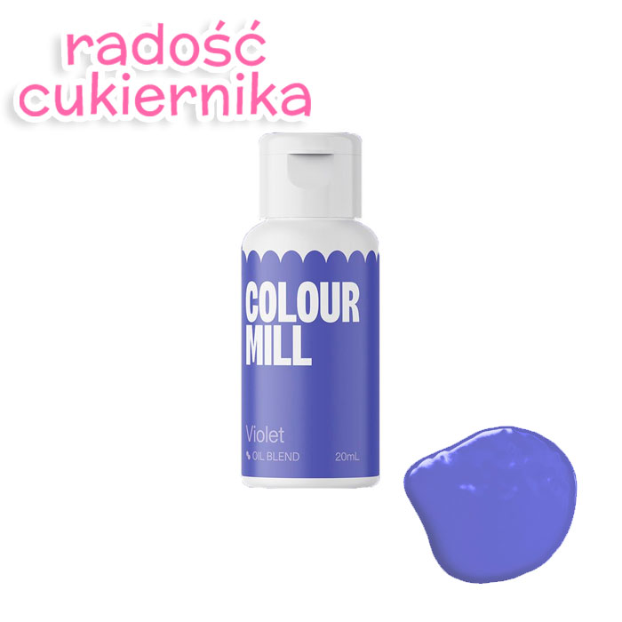 картинка Barwnik spożywczy olejowy Colour Mill fioletowy Violet, 20 ml  