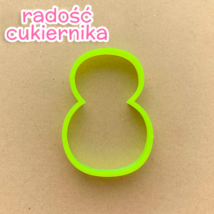 Foremka do piernika numer "8", 8 cm 