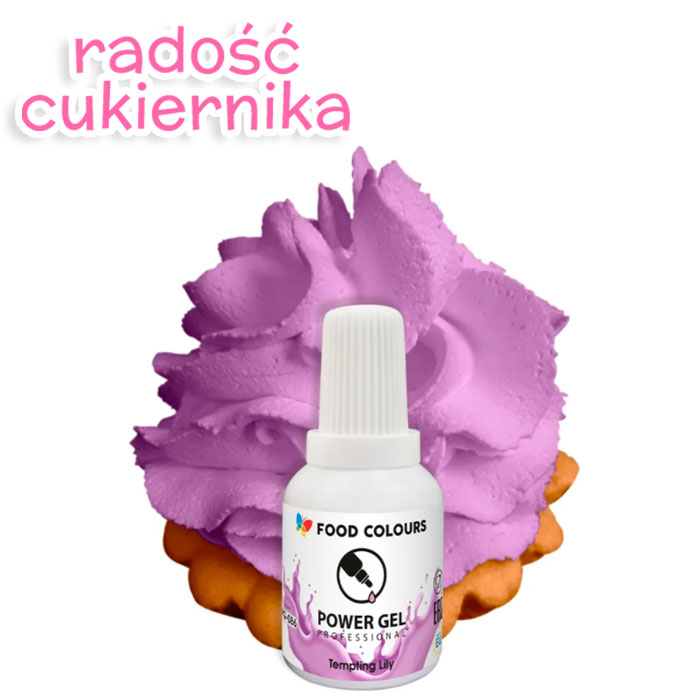 Barwnik w żelu Food Colours Power Gel 20 g liliowy 