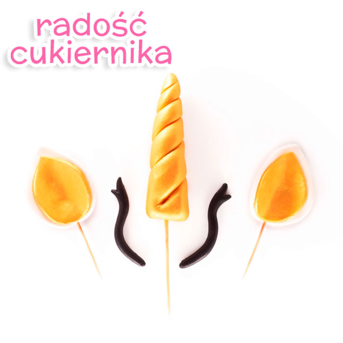 Figurka cukrowa "Zestaw Jednorożca"  
