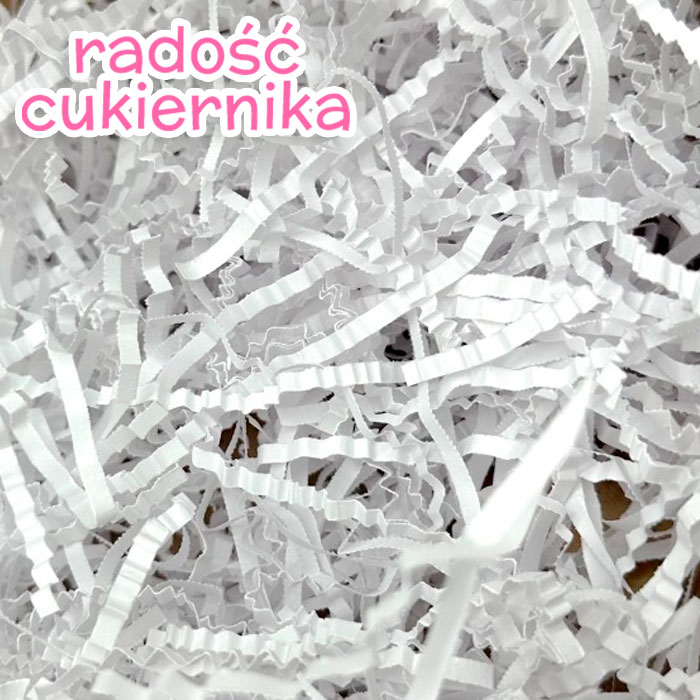 картинка Wypełniacz papierowy wiórki biały, 50 g 