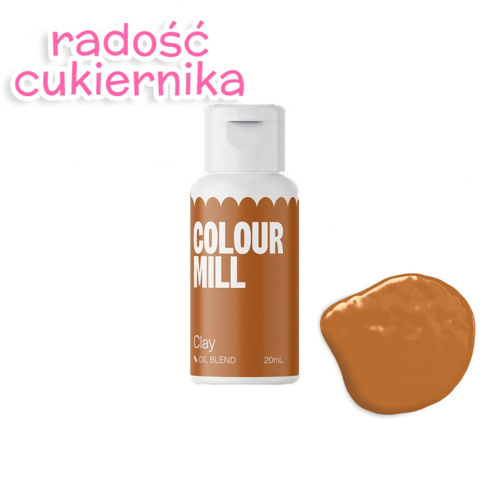 картинка Barwnik spożywczy olejowy Colour Mill brązowy Clay, 20 ml  