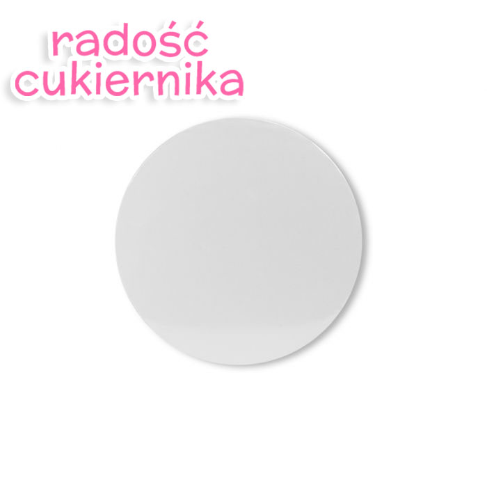  Podkład pod tort dwustronny biały Modecor, okrągły śr.32 cm, 1szt 