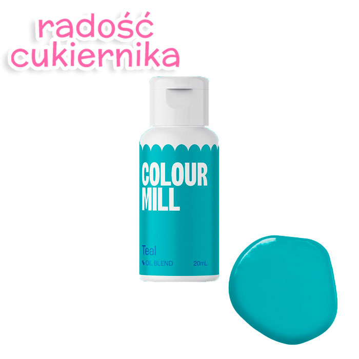 картинка Barwnik spożywczy olejowy Colour Mill Teal, 20 ml  