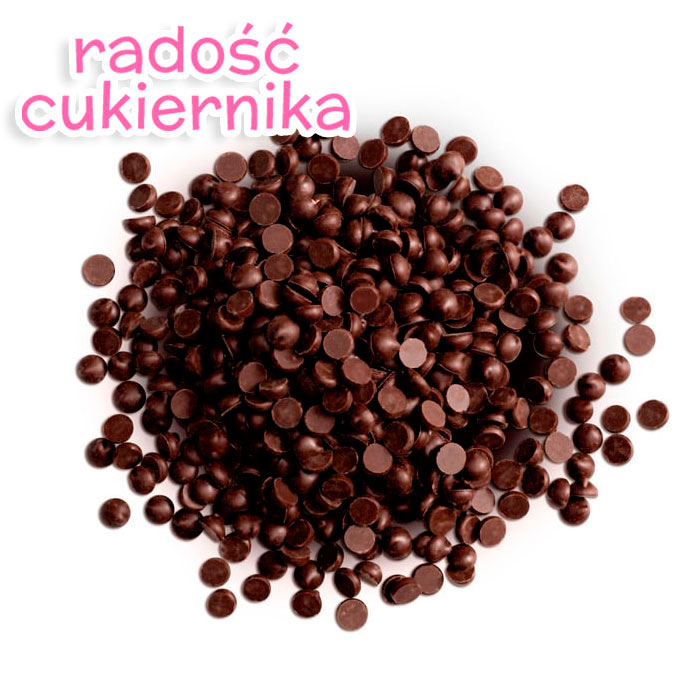 Krople termostabilne 48% ciemna czekolada Veliche, 500 g 