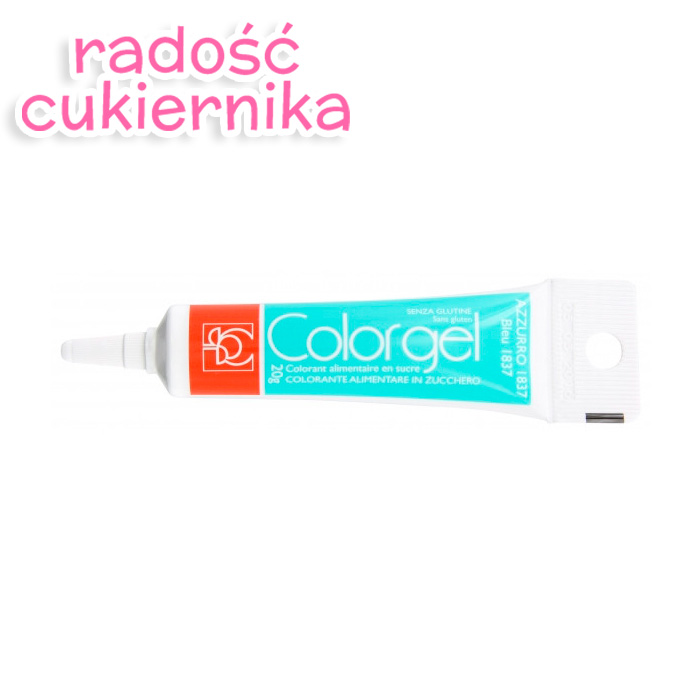Barwnik spożywczy w żelu lazurowy tubka, 20 g 