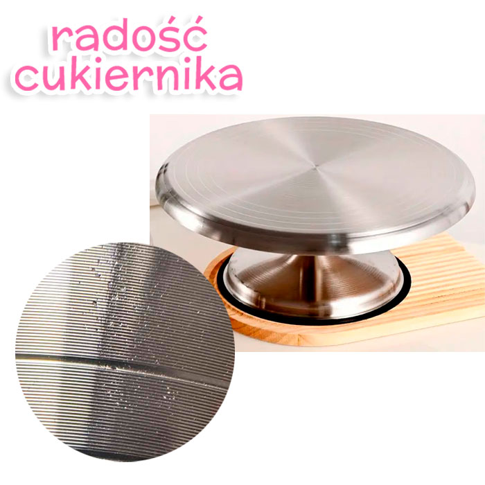 OBNIŻONA CENA Stół obrotowy ze stali 31 cm 