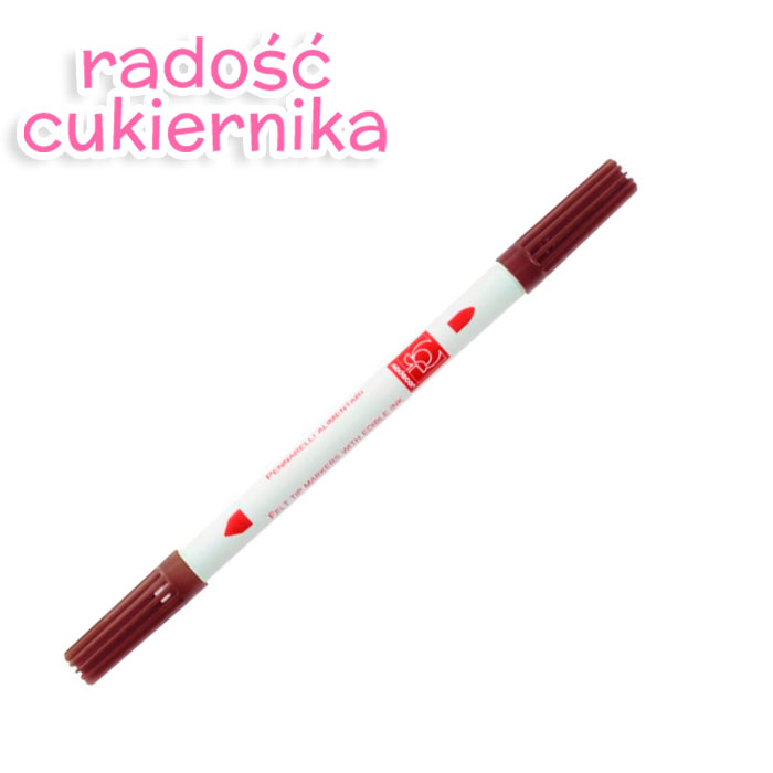 картинка Flamaster dwustronny spożywczy Modecor, brązowy, 1szt 