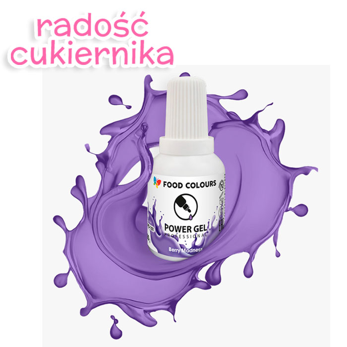 Barwnik w żelu Food Colours Power Gel 20 g, jagodowy 