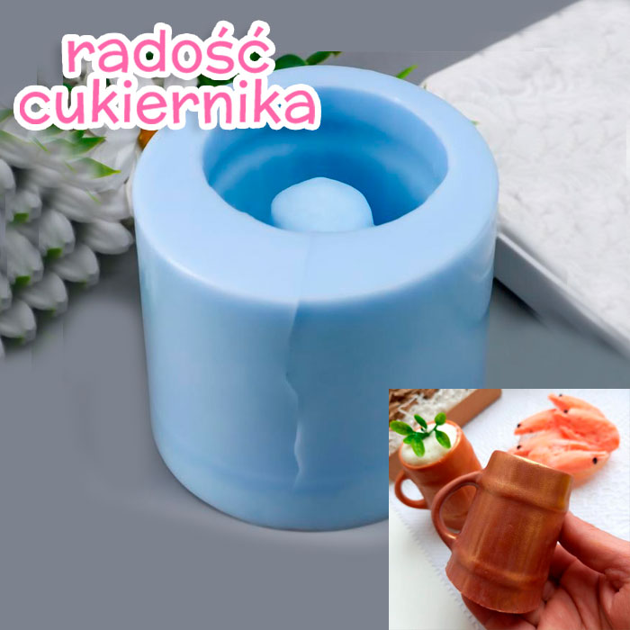 Forma silikonowa Kufel piwa (pusty)” wysokość 6 cm 