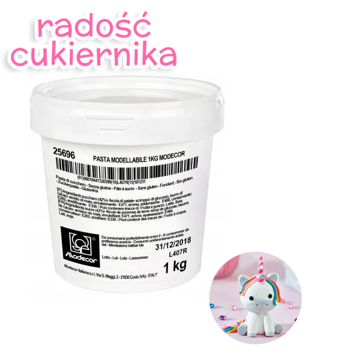 Masa cukrowa do figurek Modecor, 1 kg 