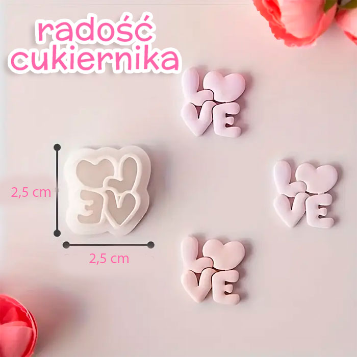 Prasa  Love plastik 2,5 cm  