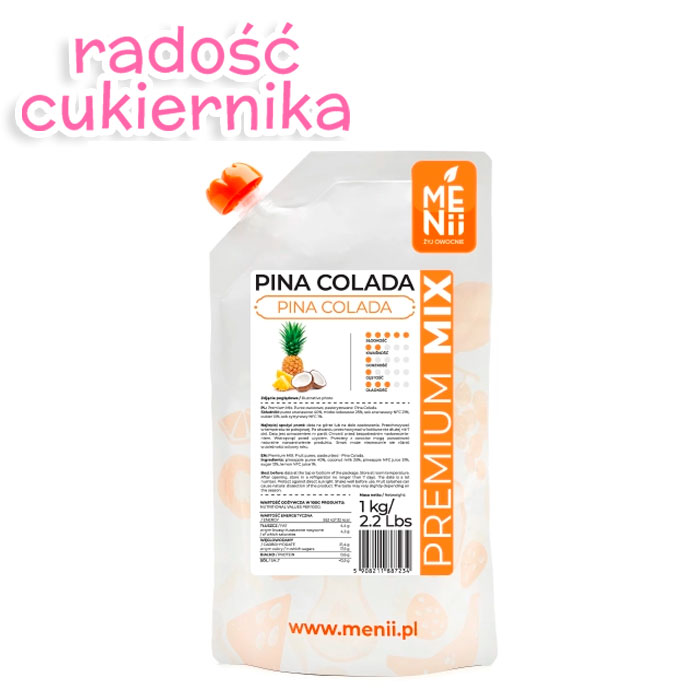 Puree Premium Pina Colada  "Menii", 1 kg 